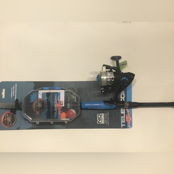 South Bend R2F Telescopic Spinning Fishing Rod & Reel w/ Tackle BOX - Picture 3 of 6